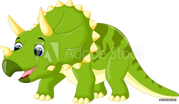 Picture of Cute triceratops cartoon